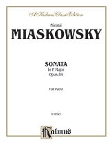 Sonata in F Major, Op. 84 piano sheet music cover